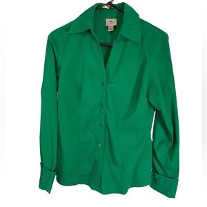 Worthington Long Sleeve Button Down Ladies Shirt Sz 6